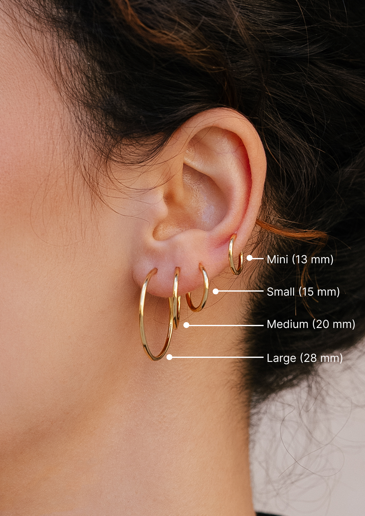 Cosimo Thin Hoops Medium