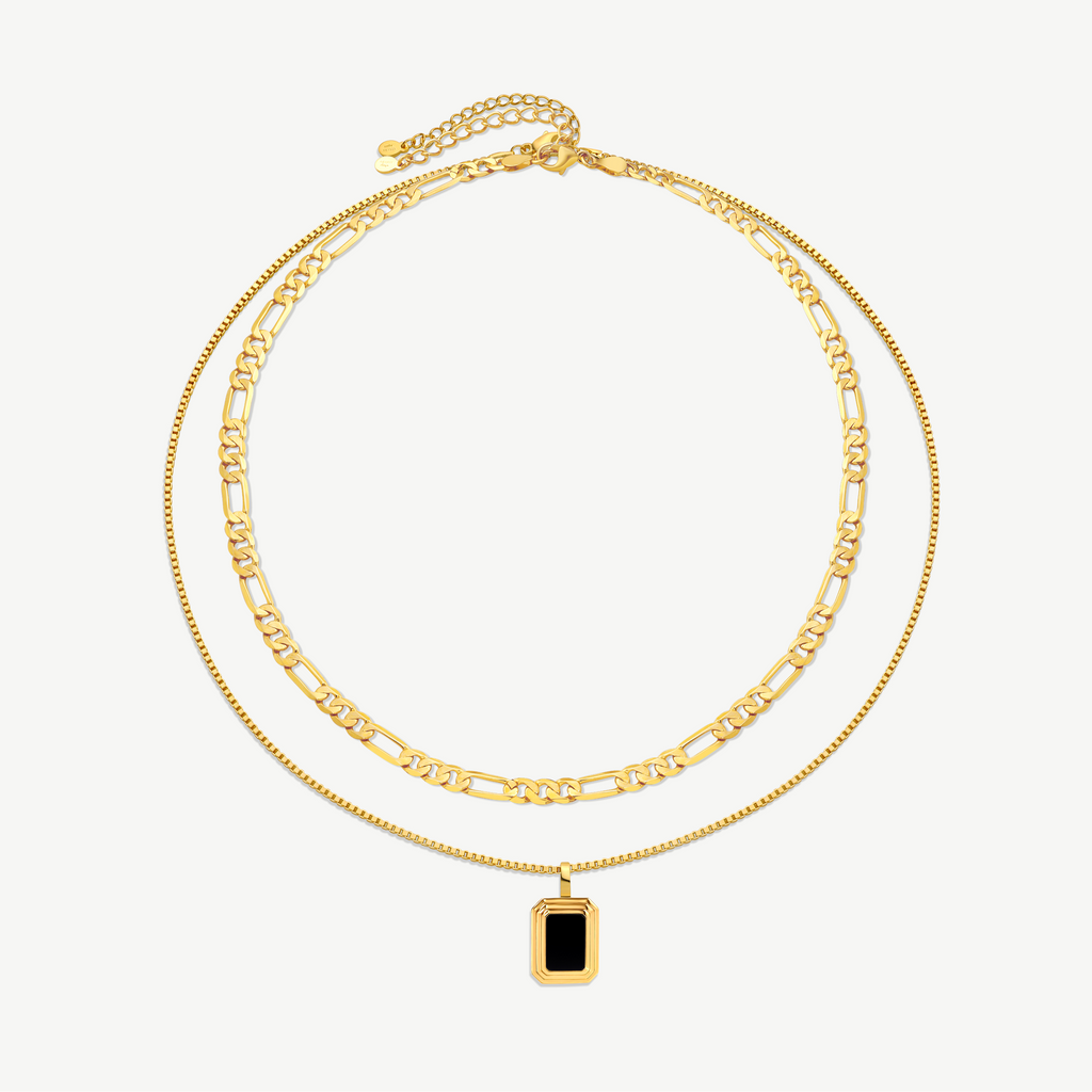 Audrey + Celeste Black Onyx Set